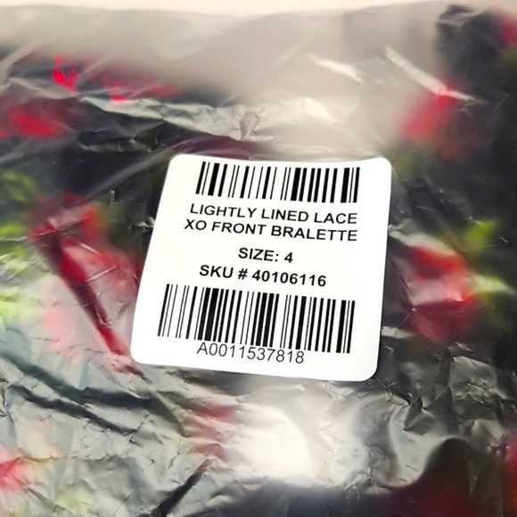 ❤️NWT VINTAGE TORRID LINGERIE - LIGHTLY LINED XO LACE LONGLINE BRALETTE FLORAL - Picture 12 of 12